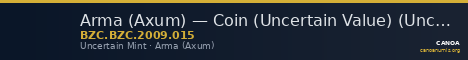 Arma (Axum) — Coin (Uncertain Value) (Uncertain Mint) — CANOA