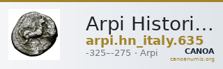 Arpi Historia Numorum Italy 635 — CANOA