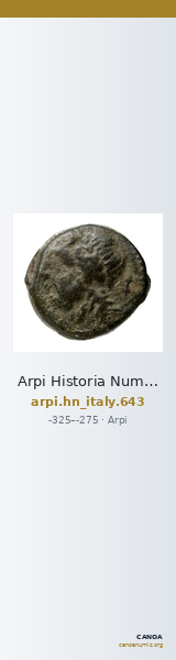 Arpi Historia Numorum Italy 643 — CANOA