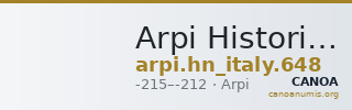 Arpi Historia Numorum Italy 648 — CANOA