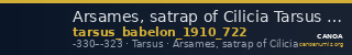 Arsames, satrap of Cilicia Tarsus Babelon 1910 722 — CANOA