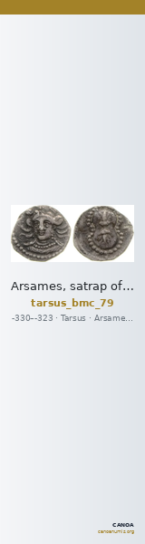 Arsames, satrap of Cilicia Tarsus BMC Tarsus 79 — CANOA