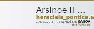 Arsinoe II Heracleia Pontica Waddington 1908 42 — CANOA