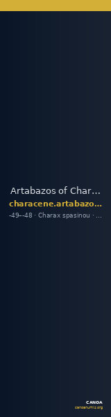 Artabazos of Characene Charax Spasinou Le Rider 1959 55 — CANOA