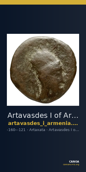 Artavasdes I of Armenia Artaxata Kovacs 2016 49 — CANOA