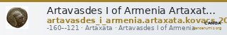 Artavasdes I of Armenia Artaxata Kovacs 2016 49 — CANOA