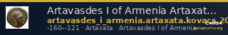 Artavasdes I of Armenia Artaxata Kovacs 2016 49 — CANOA
