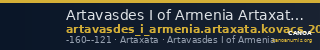 Artavasdes I of Armenia Artaxata Kovacs 2016 50 — CANOA