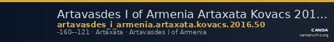 Artavasdes I of Armenia Artaxata Kovacs 2016 50 — CANOA