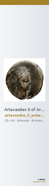 Artavasdes II of Armenia Artaxata Kovacs 2016 166 — CANOA