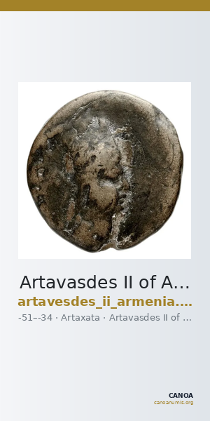 Artavasdes II of Armenia Artaxata Kovacs 2016 166 — CANOA