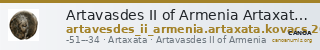 Artavasdes II of Armenia Artaxata Kovacs 2016 166 — CANOA