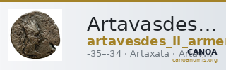 Artavasdes II of Armenia Artaxata Kovacs 2016 167 — CANOA
