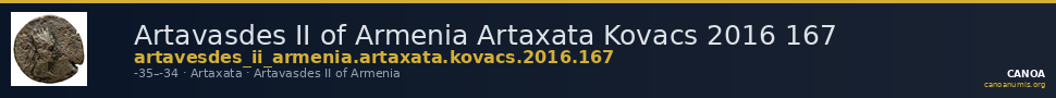 Artavasdes II of Armenia Artaxata Kovacs 2016 167 — CANOA