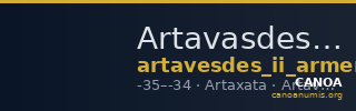 Artavasdes II of Armenia Artaxata Kovacs 2016 168 — CANOA