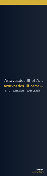 Artavasdes III of Armenia Artaxata Kovacs 2016 177 — CANOA
