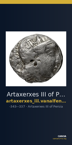 Artaxerxes III of Persia Egypt van Alfen 2002 V "Artaxerxes" — CANOA
