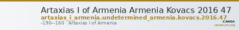 Artaxias I of Armenia Armenia Kovacs 2016 47 — CANOA