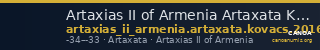Artaxias II of Armenia Artaxata Kovacs 2016 169 — CANOA