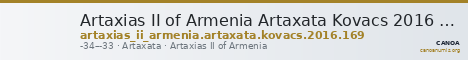 Artaxias II of Armenia Artaxata Kovacs 2016 169 — CANOA