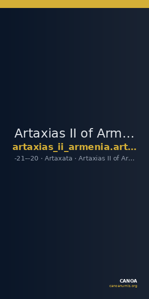 Artaxias II of Armenia Artaxata Kovacs 2016 170 — CANOA