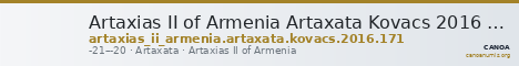 Artaxias II of Armenia Artaxata Kovacs 2016 171 — CANOA