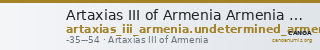 Artaxias III of Armenia Armenia Kovacs 2016 192-194 — CANOA