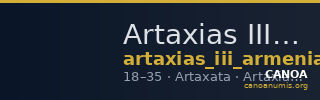 Artaxias III of Armenia Artaxata Kovacs 2016 189 — CANOA