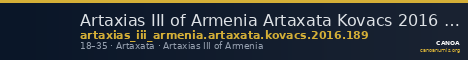 Artaxias III of Armenia Artaxata Kovacs 2016 189 — CANOA