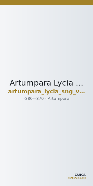 Artumpara Lycia SNG von Aulock 4183 — CANOA