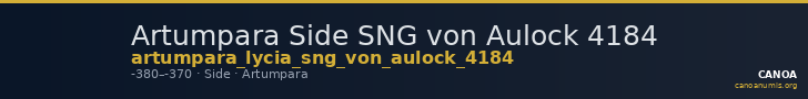 Artumpara Side SNG von Aulock 4184 — CANOA