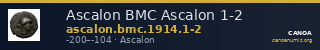 Ascalon BMC Ascalon 1-2 — CANOA