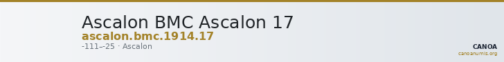 Ascalon BMC Ascalon 17 — CANOA