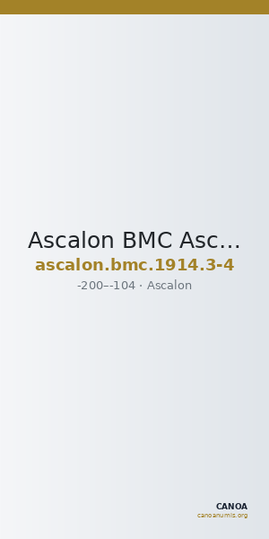 Ascalon BMC Ascalon 3-4 — CANOA