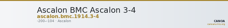 Ascalon BMC Ascalon 3-4 — CANOA