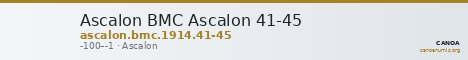Ascalon BMC Ascalon 41-45 — CANOA