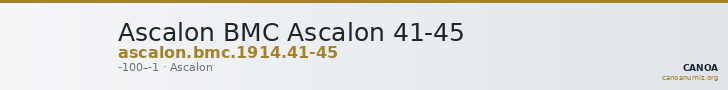 Ascalon BMC Ascalon 41-45 — CANOA
