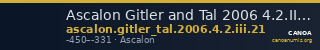 Ascalon Gitler and Tal 2006 4.2.III.21 — CANOA