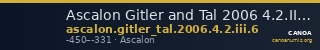 Ascalon Gitler and Tal 2006 4.2.III.6 — CANOA