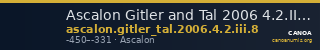Ascalon Gitler and Tal 2006 4.2.III.8 — CANOA