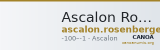 Ascalon Rosenberger 1972 p. 35, 7 — CANOA