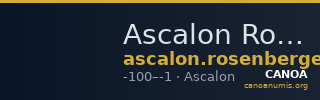 Ascalon Rosenberger 1972 p. 35, 7 — CANOA