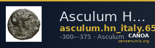 Asculum Historia Numorum Italy 651 — CANOA