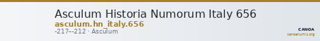 Asculum Historia Numorum Italy 656 — CANOA