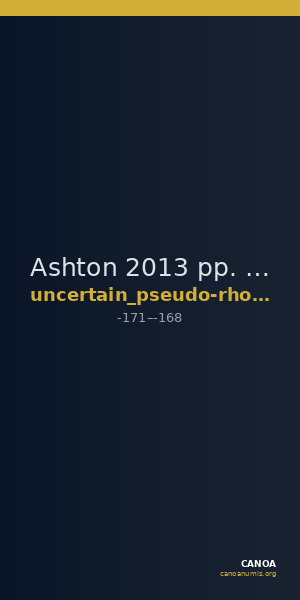 Ashton 2013 pp. 42-4, 1-22 — CANOA