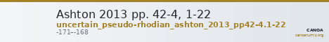 Ashton 2013 pp. 42-4, 1-22 — CANOA