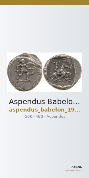 Aspendus Babelon 1907 869-70 — CANOA