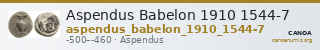 Aspendus Babelon 1910 1544-7 — CANOA