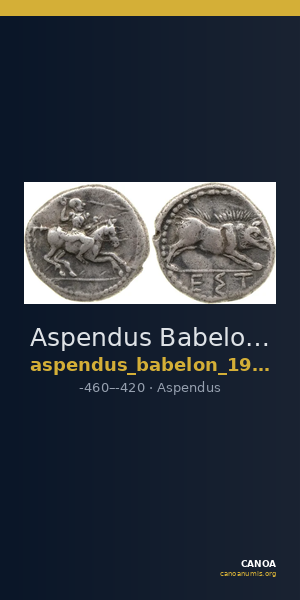 Aspendus Babelon 1910 1548-51 — CANOA