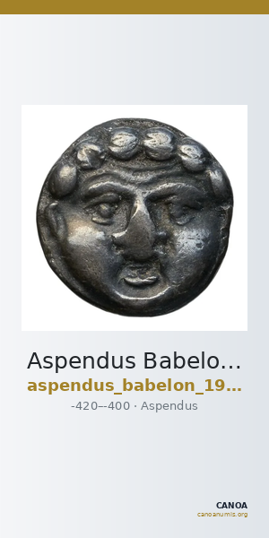 Aspendus Babelon 1910 1578-9 — CANOA